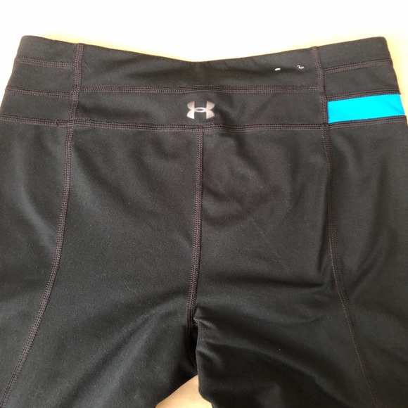 SOLD UA Workout pants underarmour Sm/p black blue - Picture 4 of 10